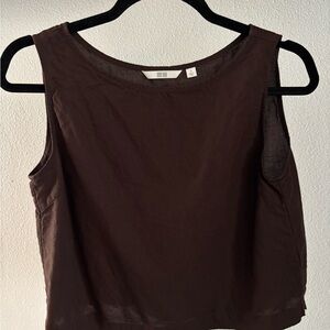 Uniqlo Dark Brown Tank Top